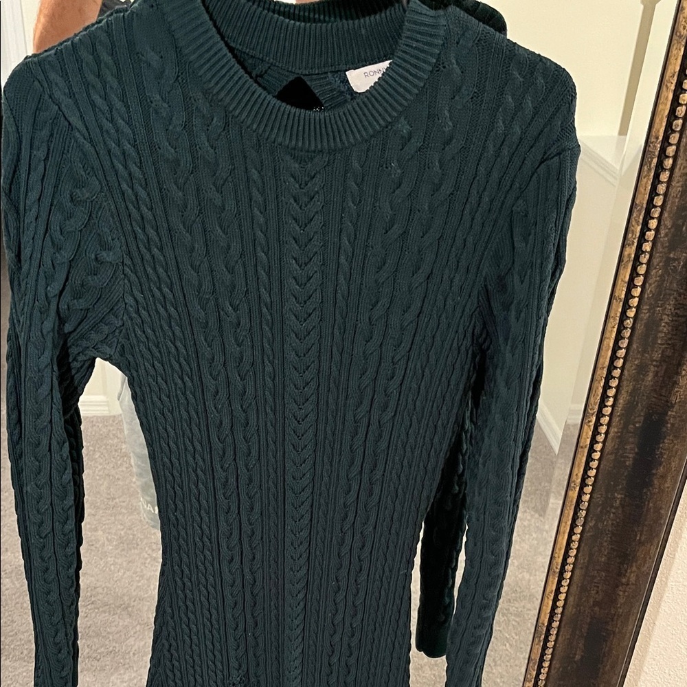 Ronny Kobo Collection Elegant Cut Out Back Midi Sweater Dress - Picture 5 of 9
